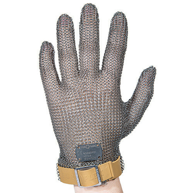 Stichschutzhandschuh Comfort links, XXS, braun, ohne Stulpe