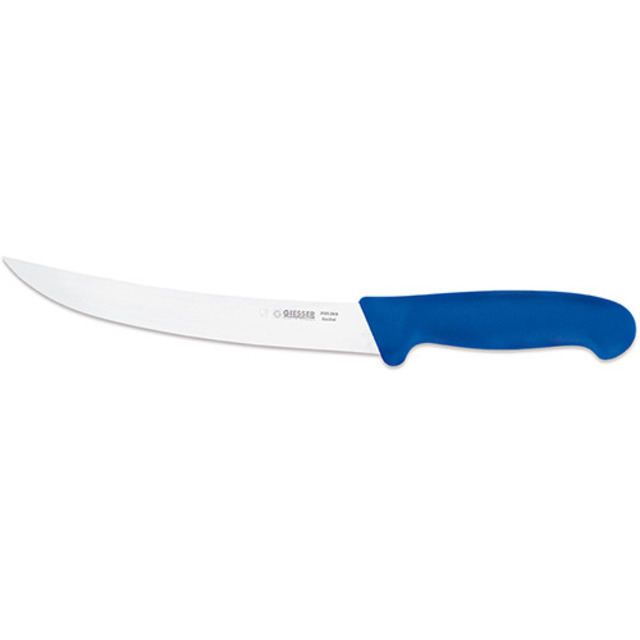 Abschwartmesser, Kunststoffgriff blau 20 cm, gebogen