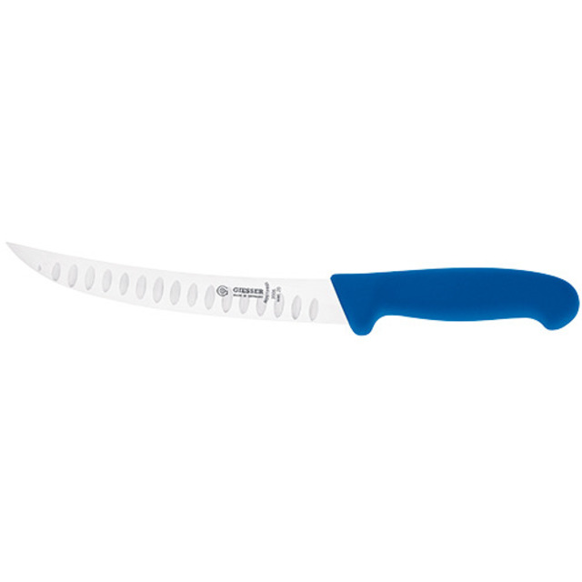 Abschwartmesser, blau 22 cm, gebogen, Kullen