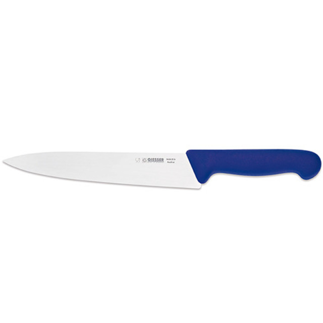 Kochmesser, Kunststoffgriff blau 20 cm, schmale Klinge