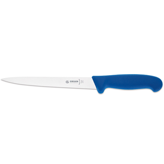 Filetiermesser, blau 20 cm, flexible Klinge