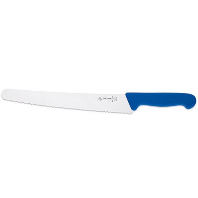 Brotmesser, blau 26 cm, Wellenschliff