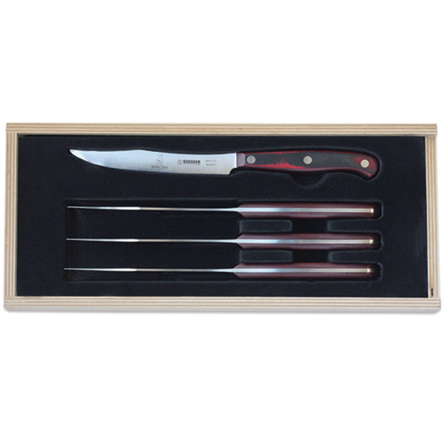 PremiumCut Steak-Set Griffe aus Micarta, Rocking Chefs