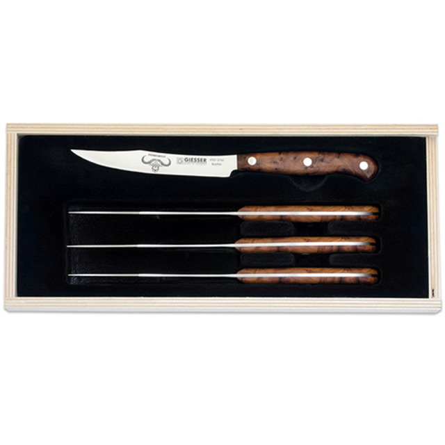 PremiumCut Steak-Set Griffe aus Acryl, Red Diamond