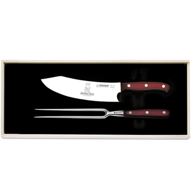 PremiumCut Tranchierset Griff aus Micarta, Rocking Chefs