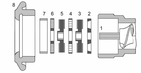 5-teiliger Satz