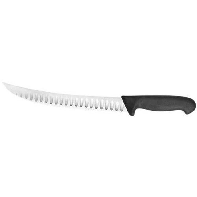 Abschwartmesser, schwarz 25 cm, gebogen, Kullen