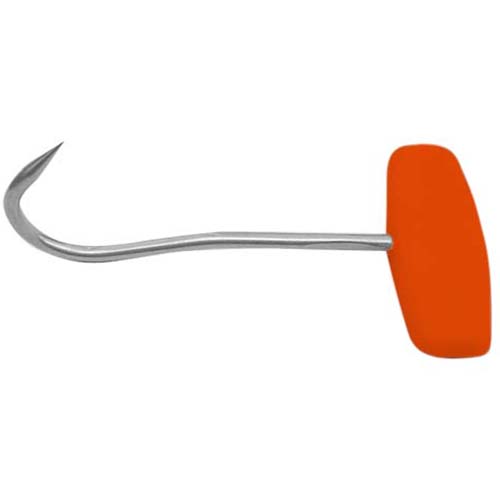 Handhaken, Kunststoffgriff orange 17 cm, inox